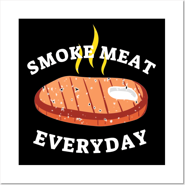 BBQ Smoke Meat Wall Art by SpottydoggCreatives